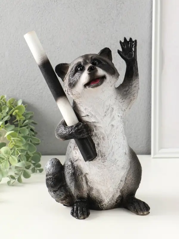 Копилка для денег &laquo;Енот ГАИ&raquo;, 30&times;18&times;16 см, серый