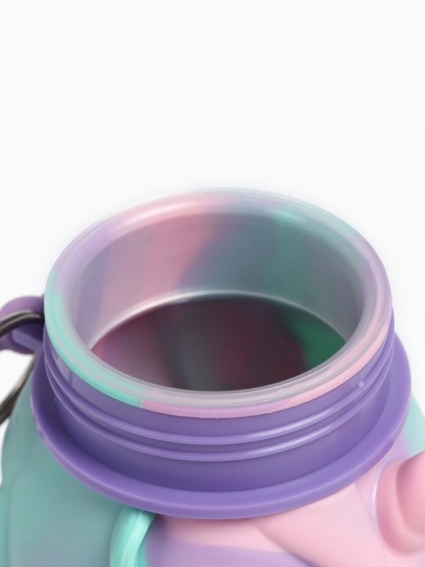 Бутылка для воды, 550 мл,  Бутылка для воды, 550 мл, "Единорог", складная, 19 х 8.5 см