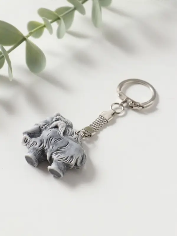 Брелок "Мамонт" (вид сбоку, 3,5см