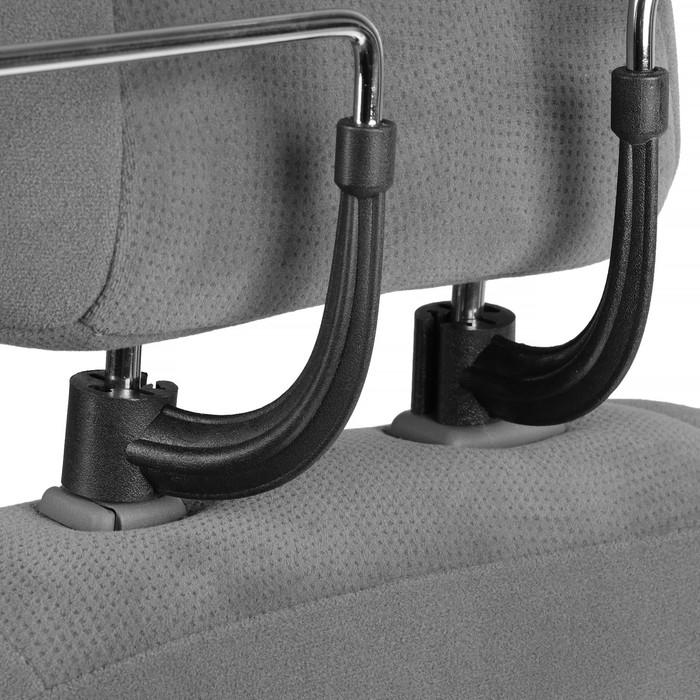 Плечики с креплением на подголовник, хром Плечики с креплением на подголовник, хром