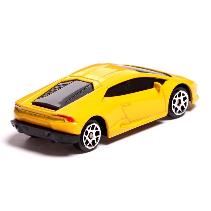 Машина металлическая LAMBORGHINI HURACAN LP610-4, 1:64, цвет жёлтый Машина металлическая LAMBORGHINI HURACAN LP610-4, 1:64, цвет жёлтый