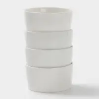 Соусники Magistro White Snow, набор 4 шт., 150 мл, фарфор, белые