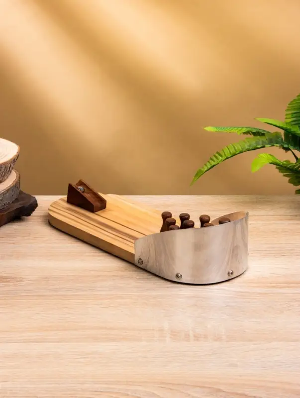 Настольная игра &laquo;Мини боулинг&raquo;, 30&times;11&times;6 см, манговое дерево, алюминий