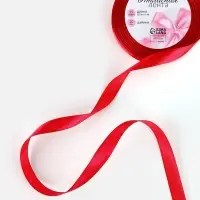 Лента атласная, 20 мм, 23&plusmn;1 м, красная №26