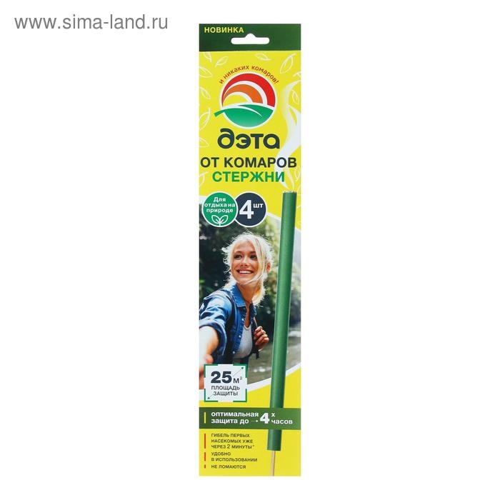 Стержни инсектицидные от комаров "ДЭТА", фумигирующие,  4 шт
