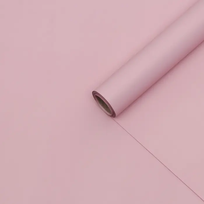 Плёнка матовая для цветов и букетов, 0.5&times;10 м 65 мкм, пастельная серия, пыльная роза