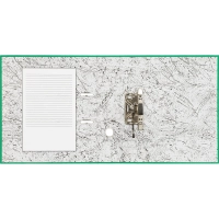 Папка-регистратор 75мм Attache А4, зеленая, РР/бумага без мет. уголка