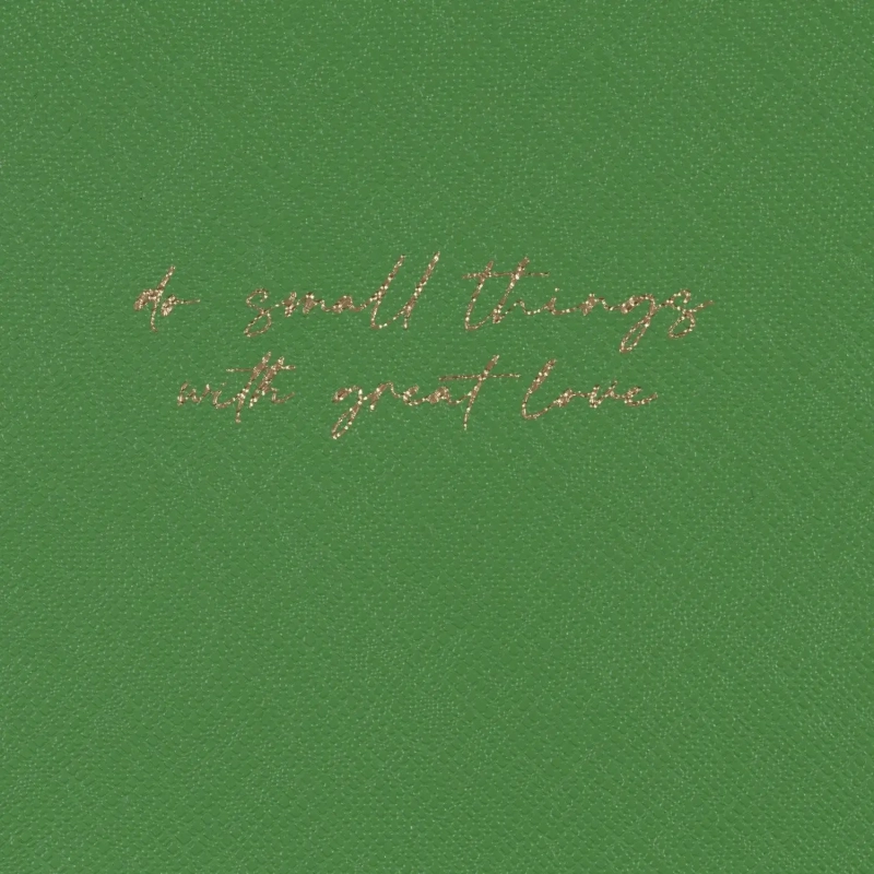 Ежедневник недатированный зеленый, А5 136 л., Do small things, ATTACHE