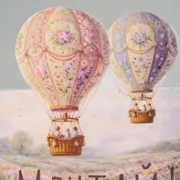Открытка мини двойная формовая &laquo;Мечтай!&raquo;, шары, 9.5&times;13 см