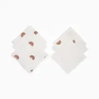 Платки носовые детские &laquo;Крошка Я&raquo; Beige rainbow, 20&times;20 см - 6 шт., муслин, 100 % хлопок