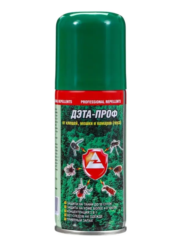 Аэрозоль для защиты от комаров &laquo;Дэта-Проф&raquo; 3 в 1, 140 мл