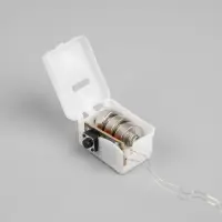 Набор гирлянд &laquo;Нить&raquo; 2 м роса, IP20, серебристая нить, 20 LED, свечение белое, 3 режима, батарейки AG13&times;3 (в комплекте), 3 шт.