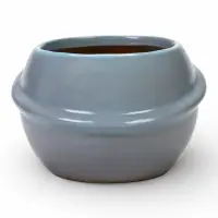 Декоративный горшок для цветов &laquo;Сатурн&raquo;, 6&times;8.8&times;8.5 см, керамический, голубое, Greengo