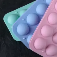 Форма для выпечки &laquo;Кейкпопс&raquo;, силикон, 19.5&times;11.7&times;3.5 см, 8 ячеек, 2 части, с палочками, МИКС