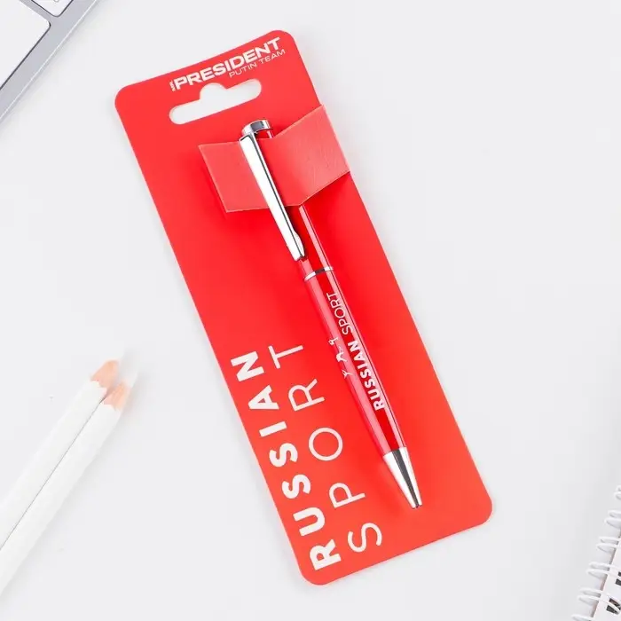 Ручка металл шариковая «Russian sport», синяя паста, 1 мм