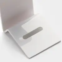 Подставка под серьги, кольцо, 4&times;5&times;9 см, толщина 1.5 мм, белая