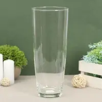 Ваза для цветов &laquo;Нина&raquo;, 2.22 л, d=12 см, h=29 см, стекло, прозрачная