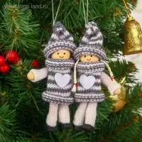 Елочная игрушка &laquo;Уютные куколки&raquo;, МИКС