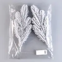 Литая веточка, голубая, заснеженная, 31 × 14 см, набор 2 шт. Литая веточка, голубая, заснеженная, 31 × 14 см, набор 2 шт.