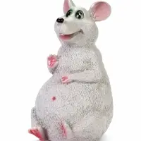 Садовая фигура из гипса &laquo;Мышь&raquo;, 29.5 см, серая