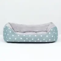 Лежанка для животных &laquo;Звезды&raquo;, 50&times;40&times;15 см, серая