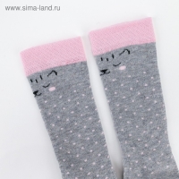 Гольфы Крошка Я «Котик» 10-12 см, цвет серый