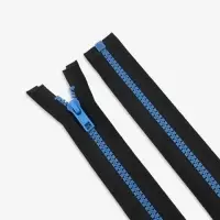 Молния &laquo;Трактор&raquo;, №5, разъёмная, замок автомат, 70 см, контрастное звено, чёрная