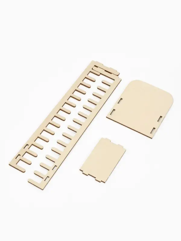 Подставка под открытки 15 ячеек, 8.4&times;27&times;11 см, толщина 3 мм, цвет бежевый