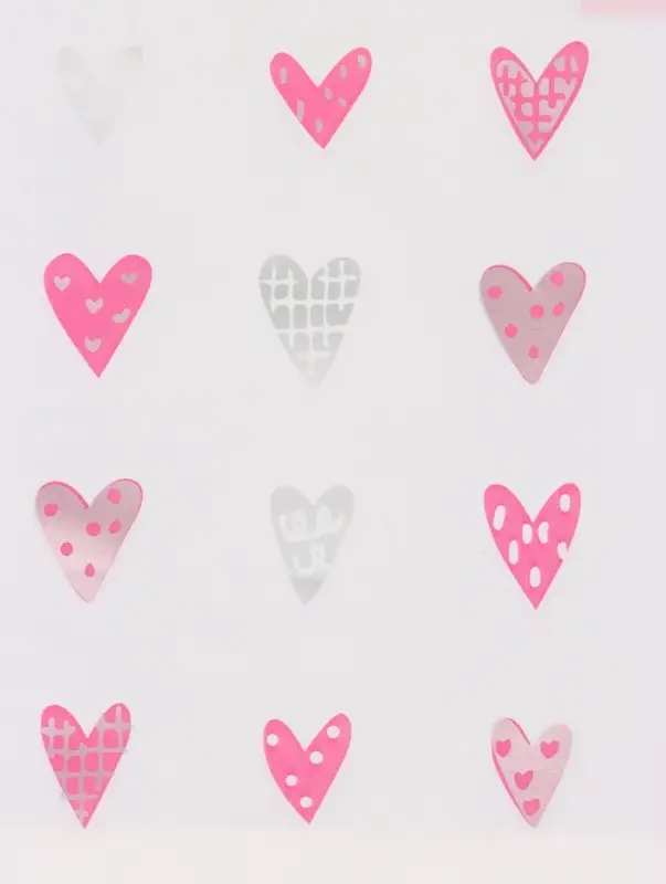 Пакет с петлевой ручкой "Сердечки" 35 х 25 х 8 см  80 мкм