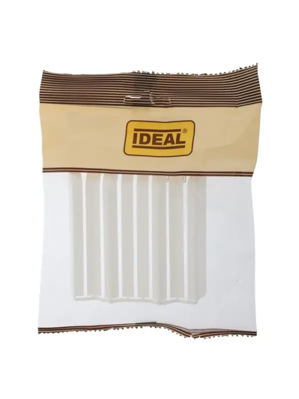 Накладки для округлого плинтуса &laquo;Идеал. Дюра&raquo;, 80 мм, 8 штук, цвет 001 белый