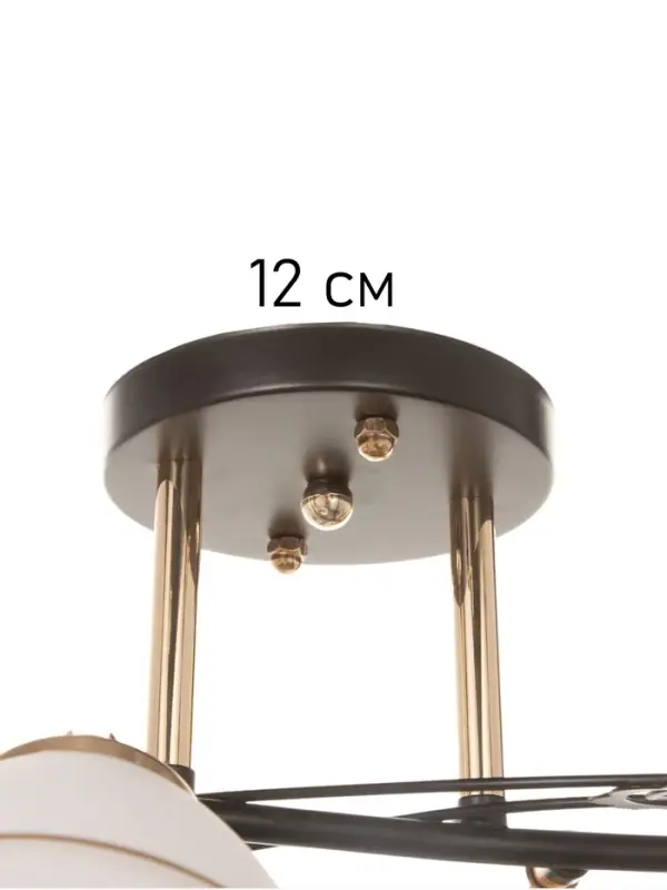 Люстра &laquo;Кира&raquo; 4&times;40 Вт Е27 черный/золото