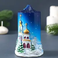 Свеча фигурная "Рождественская ночь" 7х6х11 см