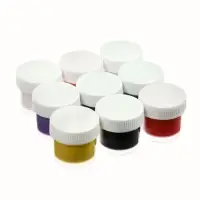 Краска по ткани акриловые, набор 9 цветов * 15 мл, с блёстками + классические