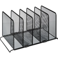 Лоток вертикальный сортер Attache 5 секций 370x205x195мм, черн