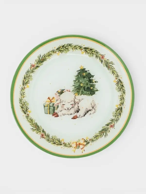 Тарелка десертная "Ягненок", 19х19х1,5 см