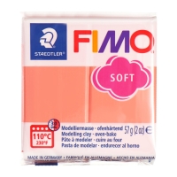 Пластика-полимерная глина запекаемая 57г FIMO soft розовый грейпфрут 8020-T20