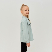 Рубашка для девочки MINAKU: Casual collection KIDS цвет мятный, рост 146