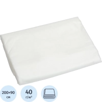 Простыня 90х200, белый (10шт/упак) спанлейс, Выбор, 11819