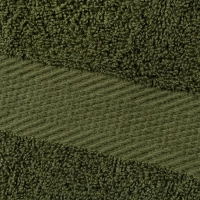 Набор полотенец махровых бордюр 440 г/м2, 40х70 оливковый, 10шт