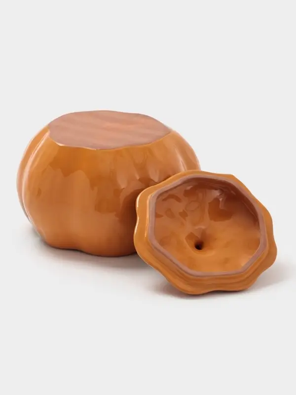 Горшок для запекания Борисовская керамика &laquo;Тыква&raquo;, 720 мл, оранжевый