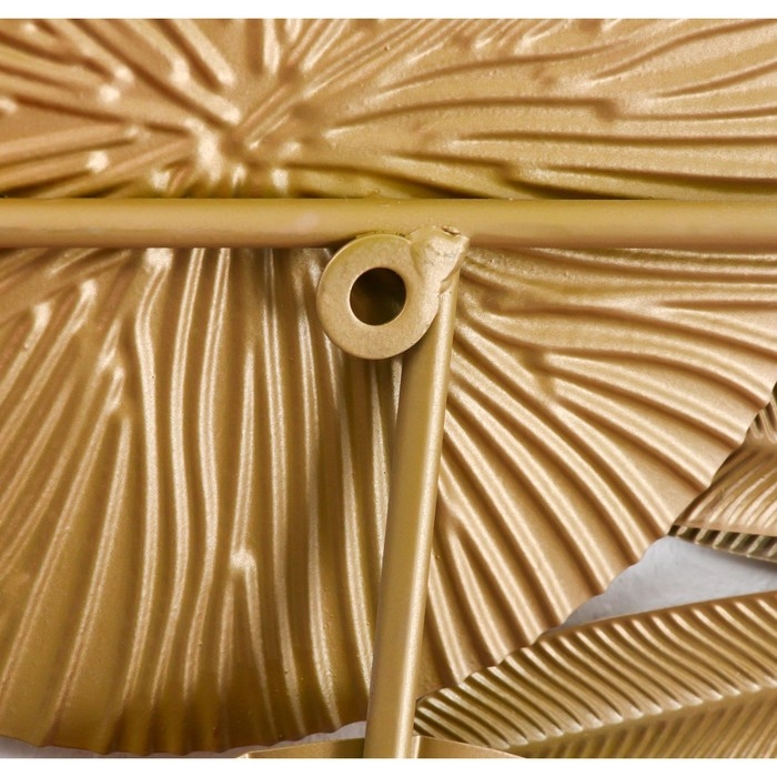 Декор настенный металл  Декор настенный металл "Цветы в пустыне" золото 120х7х60 см