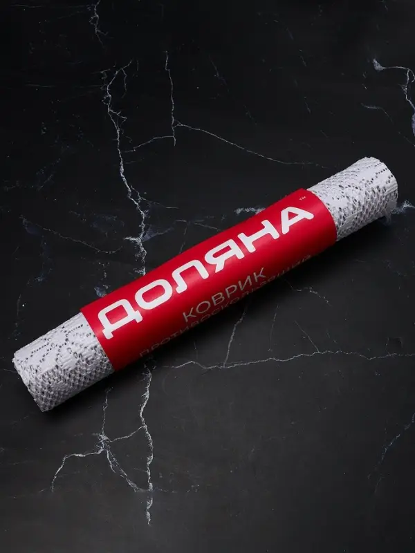 Коврик противоскользящий Доляна &laquo;Цветы&raquo;, 30&times;100 см, белый