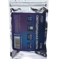 Светодиодная лента Luazon Lighting 1 м, IP20, SMD2835, 30 LED/м, 3хААА, 3000К
