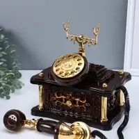Шкатулка музыкальная механическая "Ретро телефон" 20х14,5х21,5 см