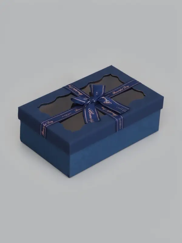 Набор подарочных коробок 3 в 1, прямоугольные с окном 23&times;16&times;9.5 21&times;14&times;8.0 19&times;12&times;6.5 см