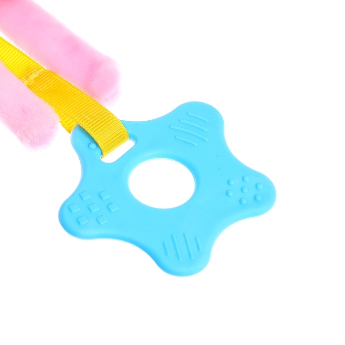 Мягкая книжка - подвеска с прорезывателем «Слоник» Мягкая книжка - подвеска с прорезывателем «Слоник»