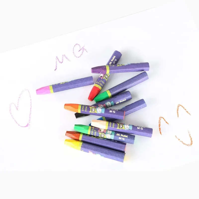 Пастель масляная M&G, 6-гран, 18 цветов в наборе