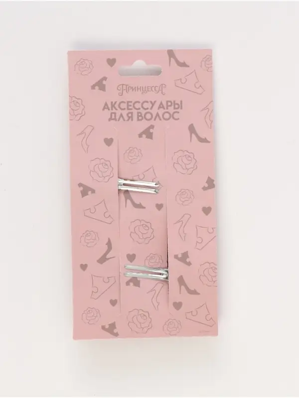 Заколка для волос «Цветы» 2 шт, Принцессы