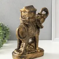 Копилка для денег &laquo;Слон Богатство&raquo;, гипс под бронзу, 30&times;21&times;15 см