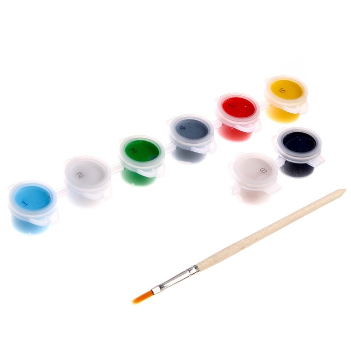 Картина по номерам для детей «Зеленоглазый красавец», 15 х 15 см